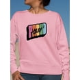 thumbnail image 2 of Proud Ally Colorful Banner Sweatshirt Women -Smartprints Designs, Female Medium, 2 of 4