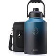 thumbnail image 6 of BUZIO 128oz One Gallon Insulated Large Stainless Steel Big Wide Mouth Water Jug Flask Water Bottle with Carrying Sleeve,Gradient Indigo Crush, 6 of 8