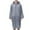 Gray, variant on 2 Packs Unisex Outdoor Travel Fashion Adult Raincoat Thick Transparent EVC Raincoat Reusable Rain Jacket Coats with Hood for Rainy Day Outdoor Camping Travel