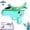 E7-Green, variant on Cute Dinosaur Airplane Launcher Gun Foam Glider Plane Launcher Toy Outdoor Flying Catapult Aircraft Dual Modes Indoor/Outdoor Play Fun Birthday Gifts for Boys Girls,Green
