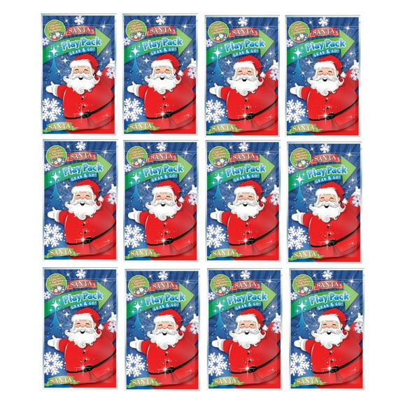 Santa Claus Grab and Go Play Pack Party Favors 12ct