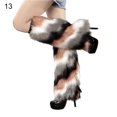 thumbnail image 2 of Fairnull Jambières pour Femmes Fausse Fourrure Colorée Apparence Mode Extensible Couvre-Bottes pour Usage Quotidien, 2 of 8