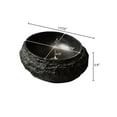 thumbnail image 6 of 18 Inch Irregular Oval Resin Vessel Sink Stone Pattern Artistic Basin Dark Gray, 6 of 6