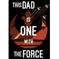 thumbnail image 2 of Men's Star Wars Father's Day This Dad is One With The Force Graphic Tee Black Large, 2 of 5