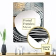 thumbnail image 3 of Designart "Urban Cubist Stones in Grey and Black II" Abstract Cubism Oversized Wall Mirror - Modern Abstract Bedroom Wall Mirror Large - Multiple Color Options, 3 of 6