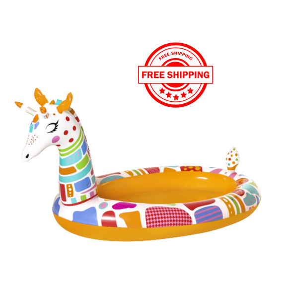 H2OGO! Piscine Gonflable Girafe Groovy pour Enfants