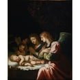 thumbnail image 3 of Jacques Stella 12x14 Black Modern Framed Museum Art Print Titled - The Adoration of the Angels, 3 of 5