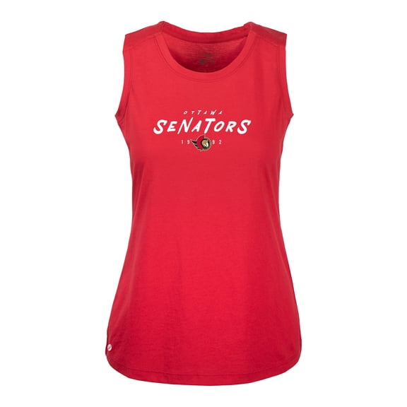 Women's Levelwear  Red Ottawa Senators  Macy Scratched Tank Top