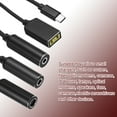 thumbnail image 4 of 0.6FT USB C to DC PD Power Fast Charging Cable, 4.8mmx1.7mm 65W/5V/9V/20V DC Power Cable, Type C Input 3.25A Adapter Jack Converter for Router, Camera, TV Box, Desk Lamp(Black), 4 of 6