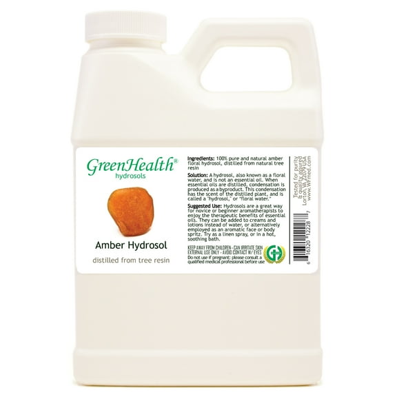 Amber Hydrosol - 16 fl oz - White Plastic Jug w/ Cap