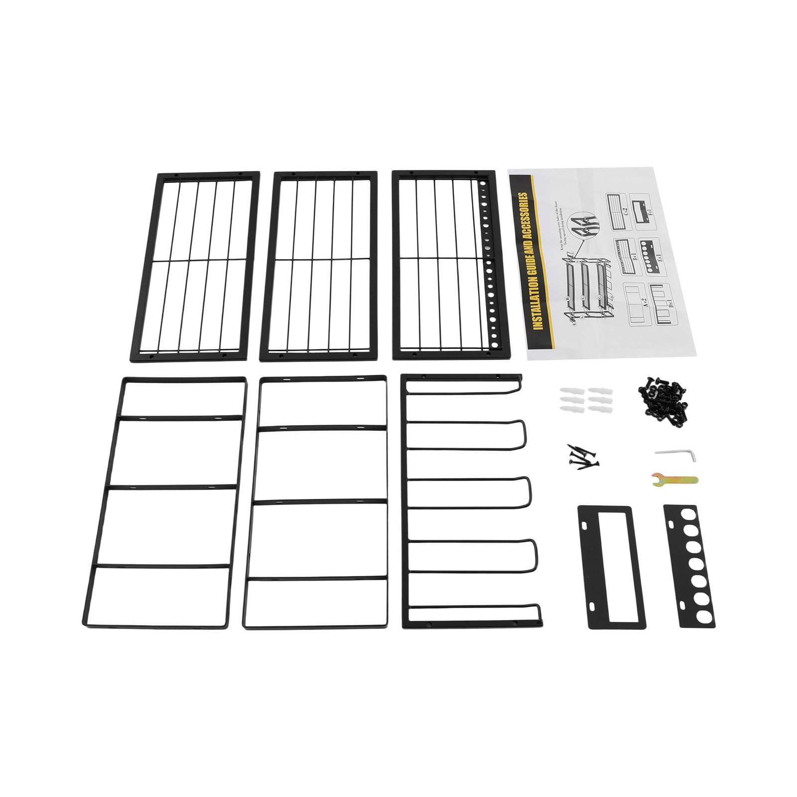Carbon Steel Tool Organizer, Black Modern Style, Fits Tool Rooms and Workshops for Storing Various Hand Tools