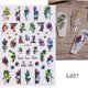 thumbnail image 1 of Pegatinas 3D de ojos malvados para uñas, deslizadores de línea de estrella y luna de serpiente, diseño de bruja, calcomanías de llama púrpura de verano para manicura, 1 of 4