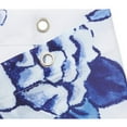 thumbnail image 5 of Blue Floral Bath Shower Curtain Set Polyester with 12 Hooks for Bathroom Decor 71"x71", 5 of 7