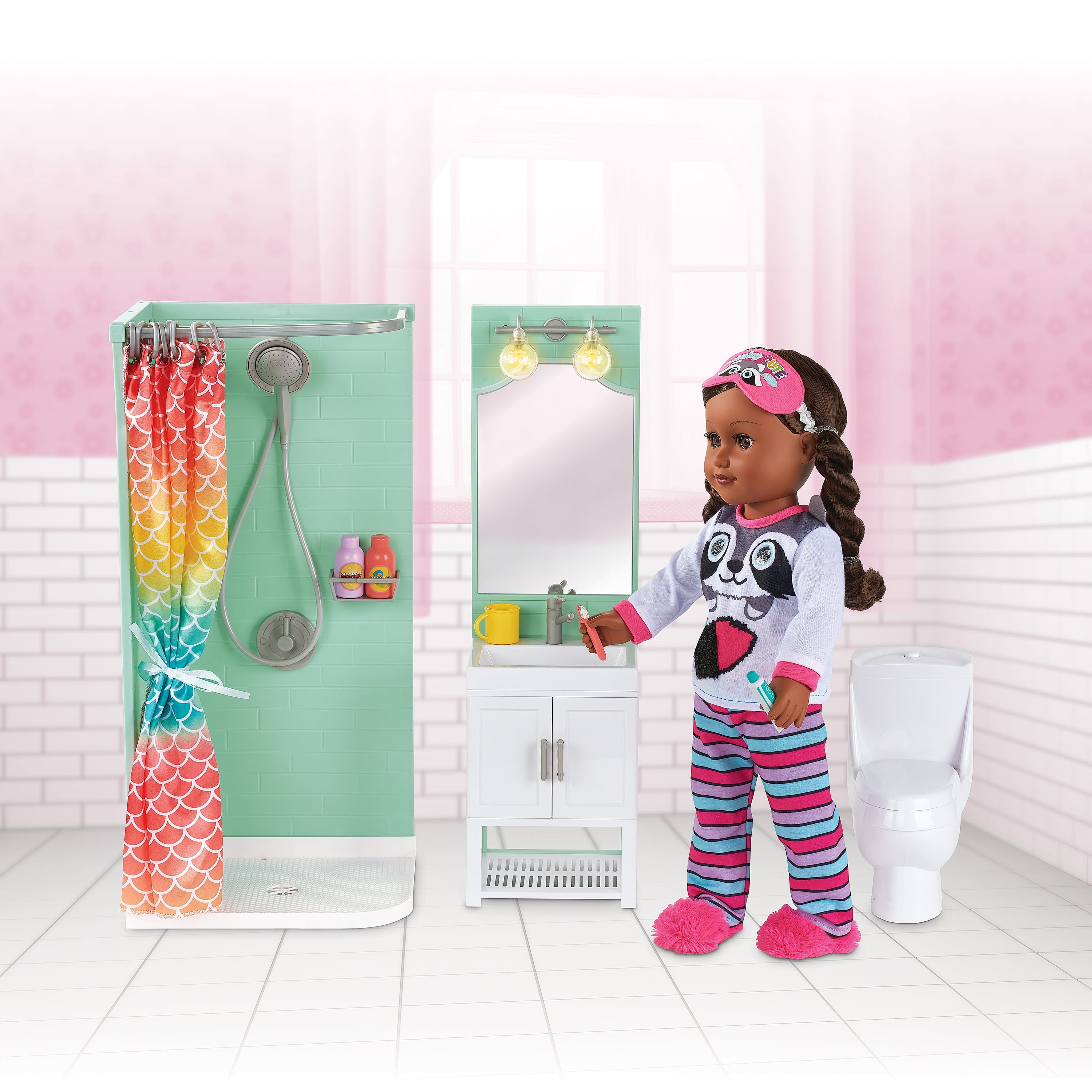 My Life As Bathroom Accessories Play Set for 18" Dolls American Girl 18 Pieces