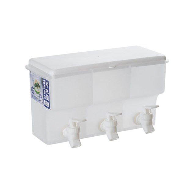 Plastic Drink Dispenser, 3.5L Iced Juice Lemonade Dispenser For Fridge