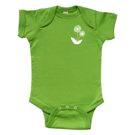 

Inktastic Pocket Dandelion in White Gift Baby Boy or Baby Girl Bodysuit