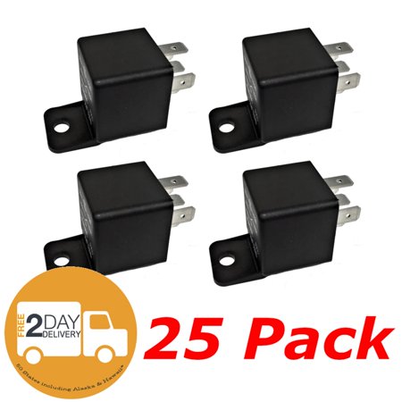 12v 30 40a Spdt Bosch Style Automotive Relays 25 Pack 12 Volt