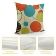 thumbnail image 4 of Creowell  Throw Pillow Cover Colorful 1950S Retro Abstract Mid Century 1960S Modern Decorative Pillow Case Home Decor Square Pillowcase, 4 of 5
