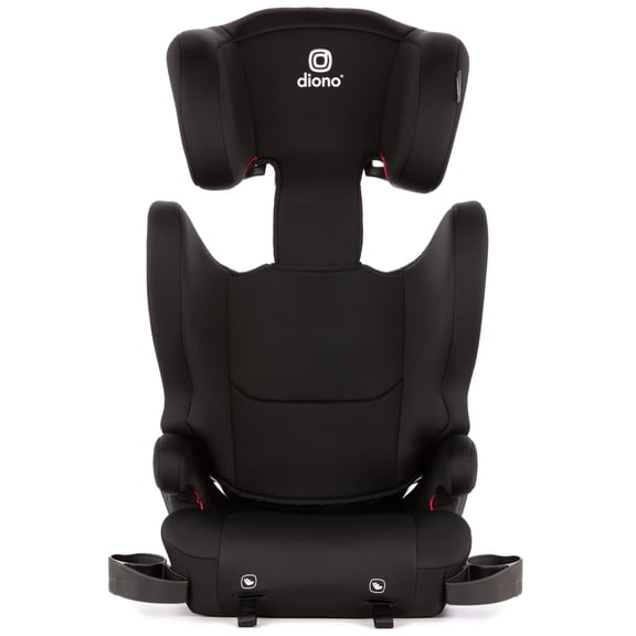 Diono Cambria LE, 2-in-1 Belt Positioning Booster Seat,Backless and High-Back Booster seat for Children from 40—120 lb,17" Wide,6 Headrest Positions,Lightweight with Latch,Black