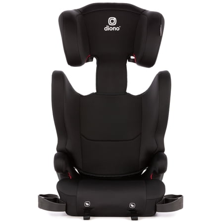 Diono Cambria LE, 2-in-1 Belt Positioning Booster Seat,Backless and High-Back Booster seat for Children from 40—120 lb,17" Wide,6 Headrest Positions,Lightweight with Latch,Black