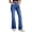 Royal Blue, variant on Women’s Pull On Bell Bottom Jeans High Elastic Waist Stretchy Bootcut Flared Denim Dark Blue L