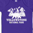 thumbnail image 4 of Inktastic Yellowstone National Park with Bear Mountains and Trees Boys or Girls Baby Bodysuit, 4 of 5