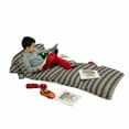 thumbnail image 3 of Zambia Floor Pillow Lounger Cover, Cheetah Pattern with Circles Spiral Exotic Fur Zoo Safari Image, Nap Mat Printed Fabric Case for 5 Pillows, 88" x 36", Dark Brown Orange White, by Ambesonne, 3 of 5