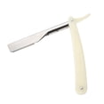 thumbnail image 2 of Maquinilla de afeitar de peluquero Sailing plegable blanca con cortapelos de borde recto, 2 of 9