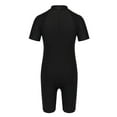 thumbnail image 2 of Zaldita Kids Boys Girls One Piece Swimsuit Zippered Rash Guard Shorty Wetsuit Swimwear Athletic Sports Bathing Suit Black 12, 2 of 7