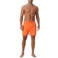 thumbnail image 2 of INSPIRE CHIC Mens Casual Summer Elastic Waist Drawstring Mesh Lining Swimming Beach Shorts 34 Orange, 2 of 5