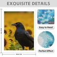 thumbnail image 3 of Diamond Art Kits for Adults - 5d Raven Sunflowers Bright Yellow Diamond Painting for Adults, Diamond Art for Adults Beginners, Diamond Painting Kits for Adults for Home Wall Decor, 3 of 7