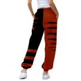 thumbnail image 4 of Red Women’s Comfy Pajama Pants with Pockets Elastic High-Rise Waist for Sleep, Lounging, Or Parties. 3XL, 4 of 6