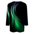 thumbnail image 5 of Blouse Pub Plus Size Fall T Shirts for Women 3/4 Sleeve Paisley Floral Round Neck, 5 of 5
