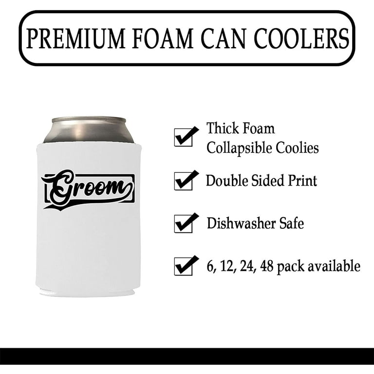Premium Foam Wedding Can Cooler