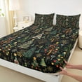 thumbnail image 3 of Feelyou Green Xmas Tree Twin Sheet Set, Princess Fairy Tale, 3 of 7