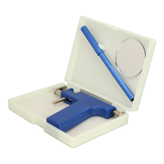 Pistola para Piercing en la oreja, Kit de perforación en la oreja reutilizable, portátil, sencillo, indoloro, con bolígrafo de acuarela para perforación corporal