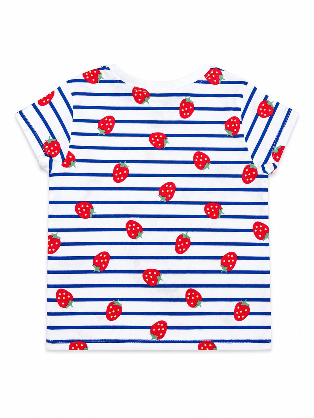 Wonder Nation Baby Girls Crewneck Tee with Short Sleeves, Sizes 0/3M-24M