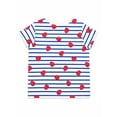 thumbnail image 2 of Wonder Nation Baby Girls Crewneck Tee with Short Sleeves, Sizes 0/3M-24M, 2 of 3