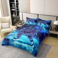 thumbnail image 2 of Erosebridal Ice Hockey 100% Cotton Comforter Cover Full,Ombre Gradient Bedding Full Size,Sports Theme Decor,Reversible,Lightweight,3pcs(No Comforter), 2 of 6