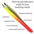thumbnail image 2 of Zizzili Basics Tweezers - Limited Edition Sherbet Ombre Slant Tip - Best Tweezer for Eyebrow, Facial Hair Removal and your Precision Needs, 2 of 3