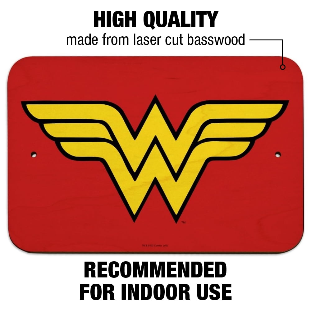 Wonder Woman Classic Logo Home Business Office Sign - Walmart.com