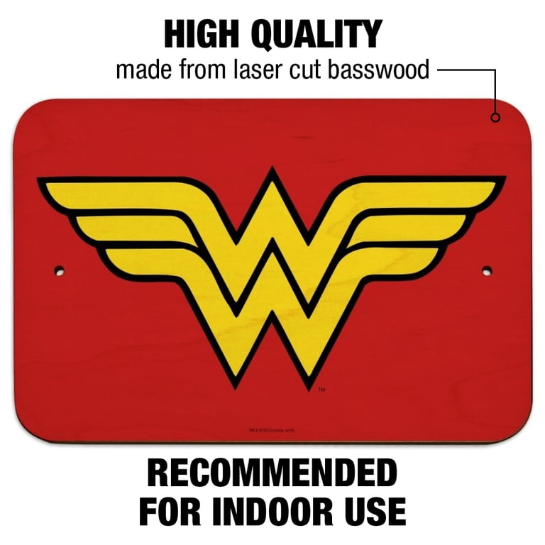 Wonder Woman Classic Logo Home Business Office Sign - Walmart.com