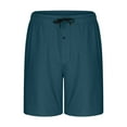 thumbnail image 3 of fatyb Men's Sleep Shorts Comfortable Pajama Bottoms with Pockets Mens Loungewear Drawstring Pjs Shorts, 3 of 6