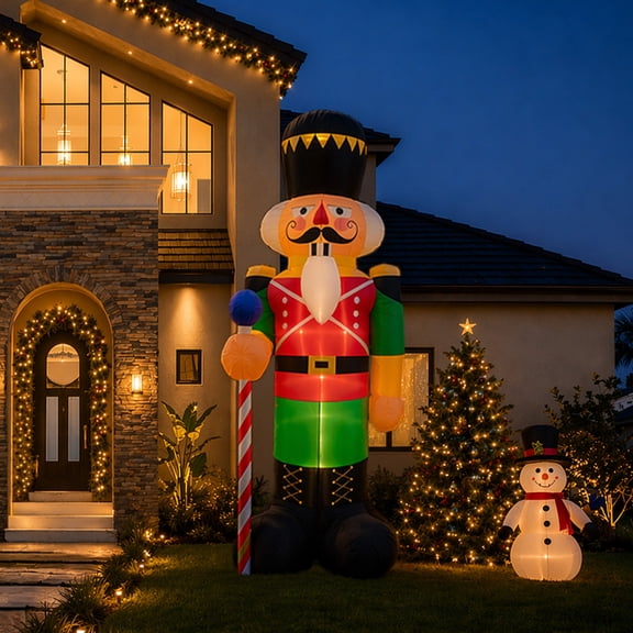Inflable de Navidad CASCANUECES Artego mega gigante 3m de alto con luces led