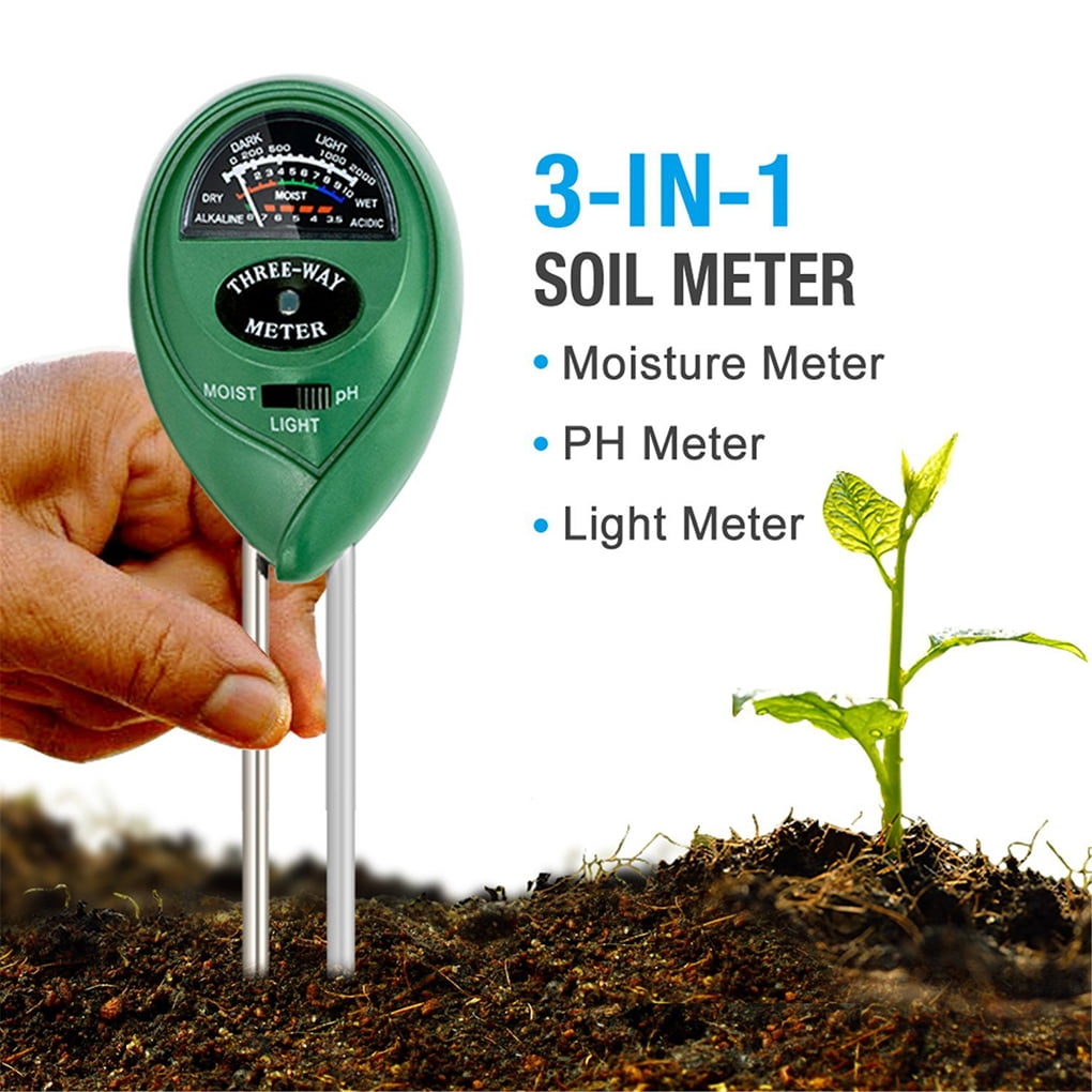 3in1 Soil Water Moisture PH Meter Acidity Humidity Sunlight Light PH Test Garden 
