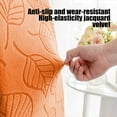 thumbnail image 3 of Dining Chair Cover 1 Pack Stretch Slipcover For Kitchen Dining Room Seats Nylon Spandex Fabric Washable Leaf Pattern, 3 of 6