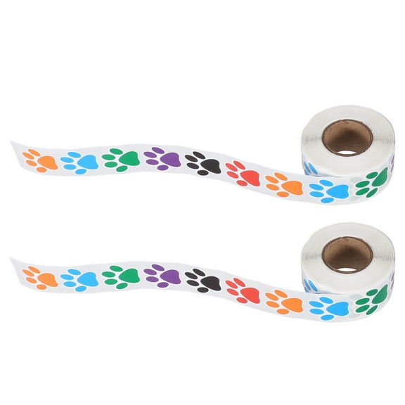 Masteelf 2 Roll/1000pcs Nativity Stickers for Kids Animal Footprints Sea Child