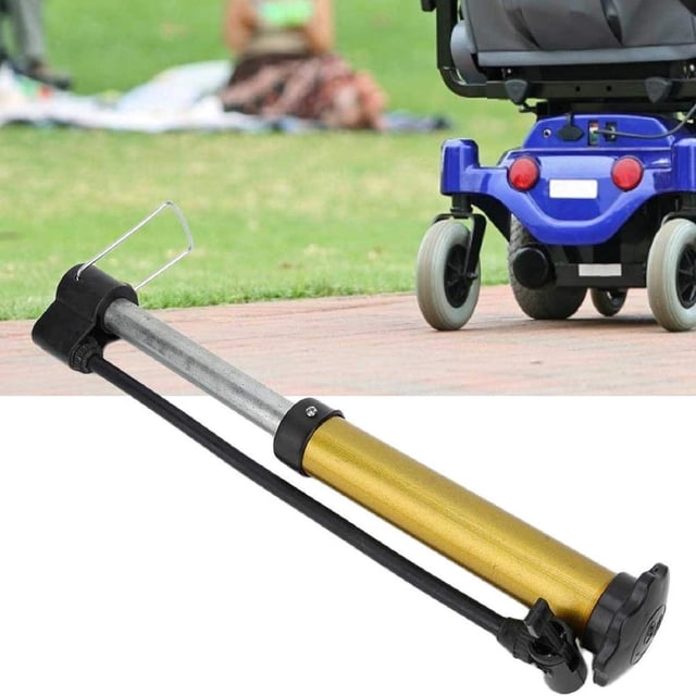 Portable Bicycle Tire Inflator Pump | for Scooters, Cars, and Inflatable Tools | Compact Mobility Scooter Pump, Portable Air Inflator, Bicycle Tire Pump, Inflation Accessory for Car Tires