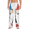 thumbnail image 2 of Lsque School Cute Gnomes Print Men's Pajama Pants, Lounge Pant - Comfortable Home Wear,Elastic Waistband, Stylish Design-Small, 2 of 9