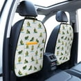 thumbnail image 2 of Cute Avocado Yoga Mats Back Seat Protectors, Car Seat Protector Vehicle Organizers Waterproof Cover Back Seat Cover for Kids with 3 Storage Pockets 2 Pack, 2 of 5